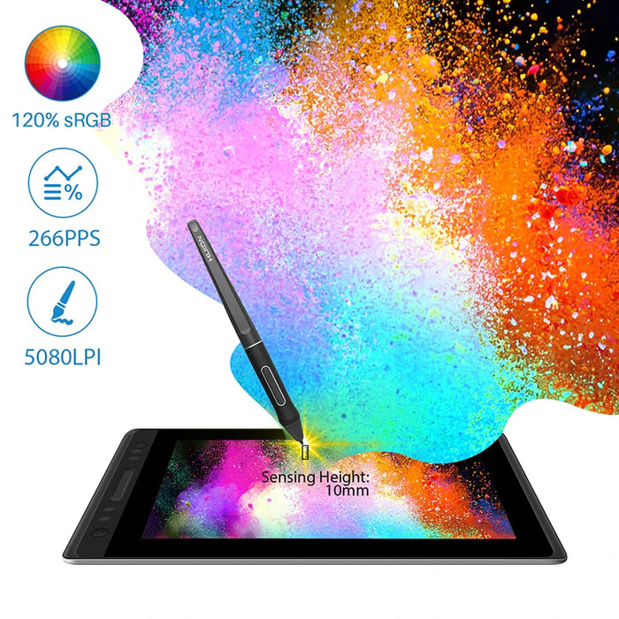 HUION KAMVAS Pro 13 GT-133 Pen Display Digital Graphic Tablet Monitor Battery-Free Pen Tablet Drawing Monitor with Tilt Function