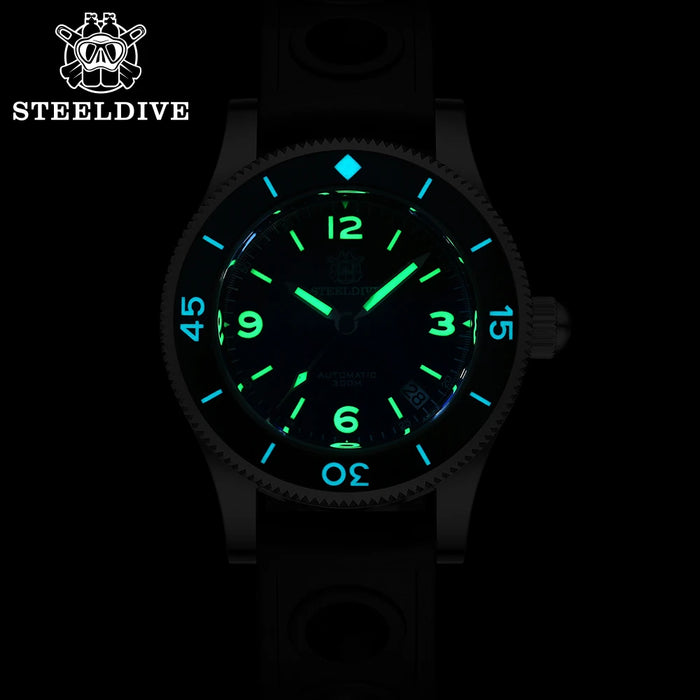 Steeldive SD1952 NH35 Automatic Movement 300m Waterproof Stainless Steel Case 30ATM Dive Mens Dive WristWatch Automatic