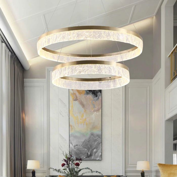 JMZM Modern Simple Pendant Light Luxury Round Indoor Lamp Golden Hanging Light For Living Room Restaurant Bedroom Kitchen Villa