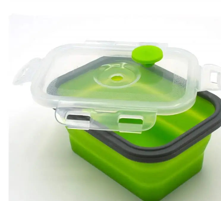 20set 4Pcs/set Silicone Folding Bento Box Collapsible Portable Lunch Box for Food Dinnerware Food Container Bowl SN3861