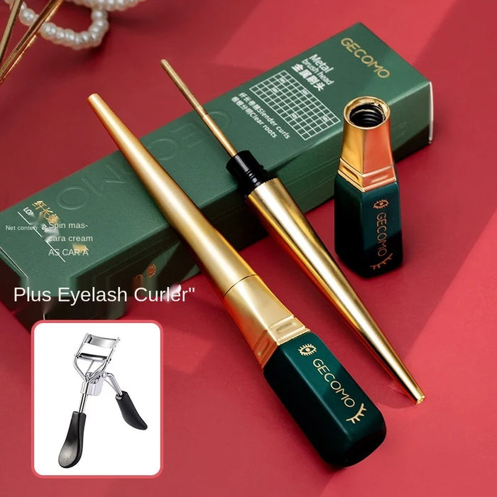 TT Mascara Metal Fine Bruch Head Waterproof Not Smudge Long Curling Lengthened Encryption Smear-Proof Makeup Lasting