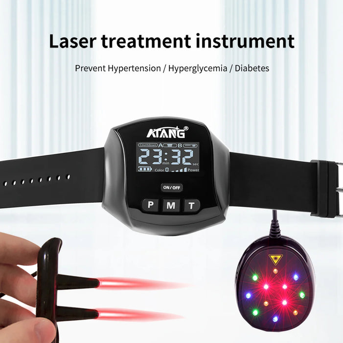 Cold Laser Therapy Watch Treatment of High Blood Pressure Diabetes Cleansing of Vascular Waste Prevents Blood Thickening