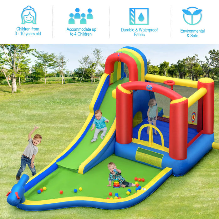 Inflatable Kid Bounce House Slide Climbing Splash Park Pool Jumping Castle OP70103