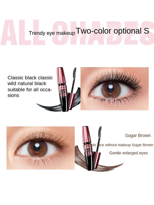 TT Pink Fat Man Motianqiao Waterproof Mascara Lasting Thick Waterproof Curling without Blocking Not Easy to Smudge Women