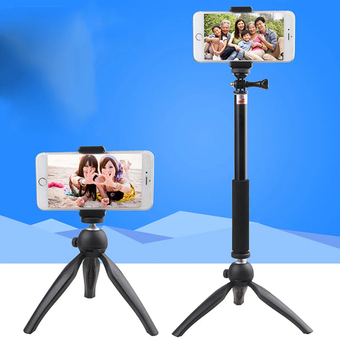 Mini Foldable 3 in 1 Selfie Stick Tripod Monopod Bluetooth Remote