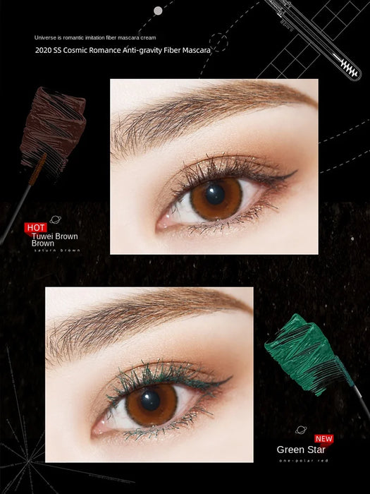 CX Mascara Color Waterproof Long Thick Natural Non-Caking Not Easy to Smudge