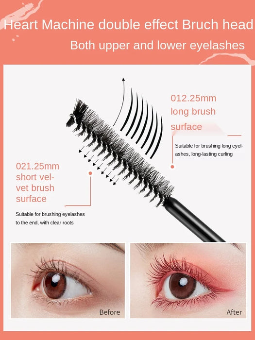 TT Color Mascara Female Waterproof Long Natural Curling Lengthened Encryption Long-Lasting Smudge-Free Brown