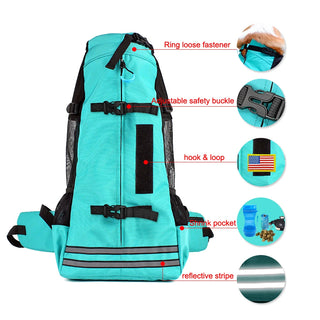 dog carrier bag Transport Outdoor Backpack Reflective Breathable Backpack for Dogs on the Back for Dogs Corgi Bulldog Travel Bag