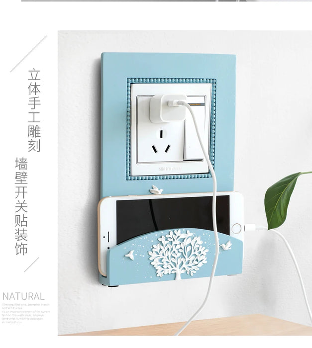 zq European Style Switch Stickers Household Socket Decorative Sticker Wall Mobile Phone Stand Switch Cover Free Shipping