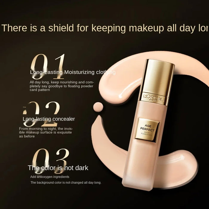 zq Liquid Foundation Makeup Concealer Soft Light Smear-Proof Makeup Lightweight Clothing Foundation Makeup