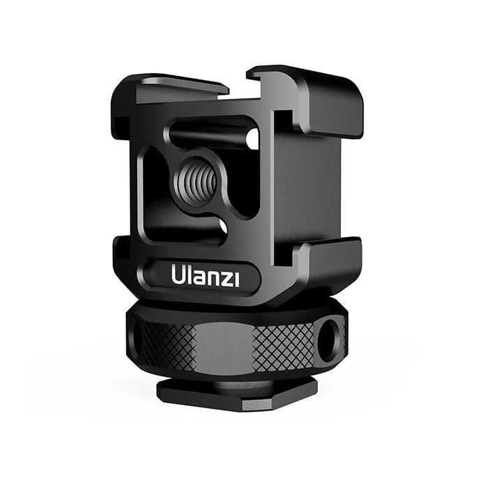 Ulanzi PT-12 DSLR Cold Shoe Mount Adapter DSLR Monitor Mount Three Cold Shoe for LED Light Microphone