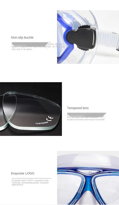 CY Goggle and Swimming Cap Outfit Anti-Fog Waterproof HD Large Frame Nose Protection Integrated Swimming Goggles Free Shipping