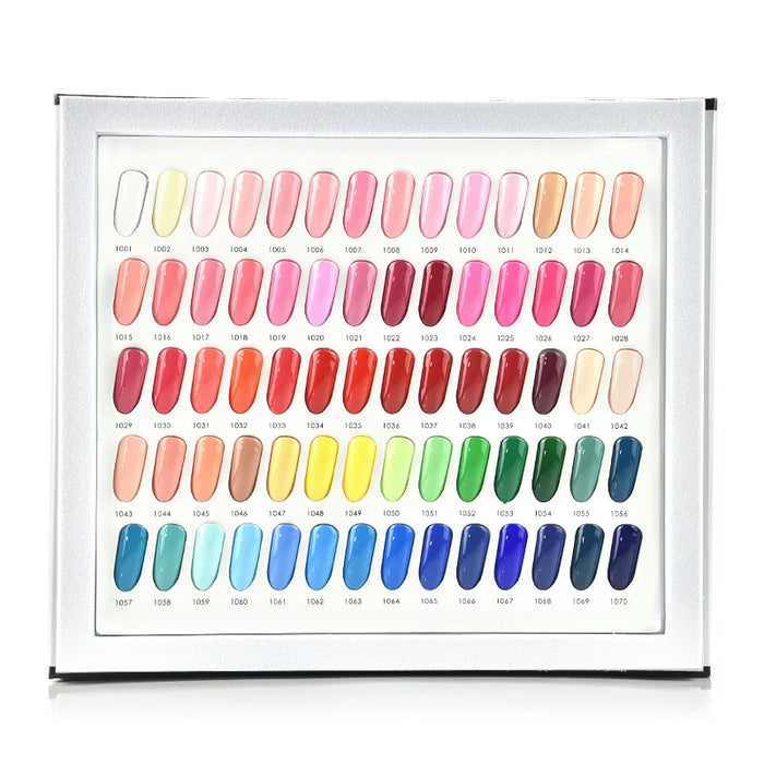 VENALISA False Nail Tips Color Board Nail Art Acrylic Nail Gel Polish Color Chart Palette Display Card Nail Polish Swatch