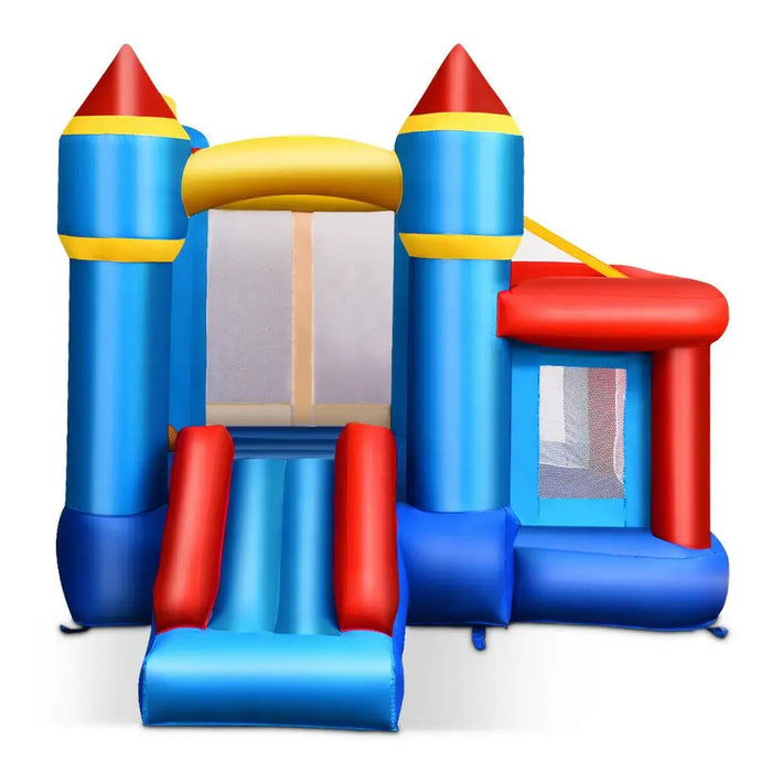 Inflatable Bounce House Castle Slide Bouncer Kids Basketball Hoop Without Blower