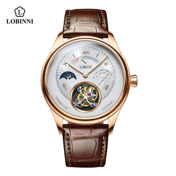 Switzerland Brand Tourbillon Mechanical Men Wristwatches Leather Strap Skeleton Male Watch Waterproof 50M Male clock