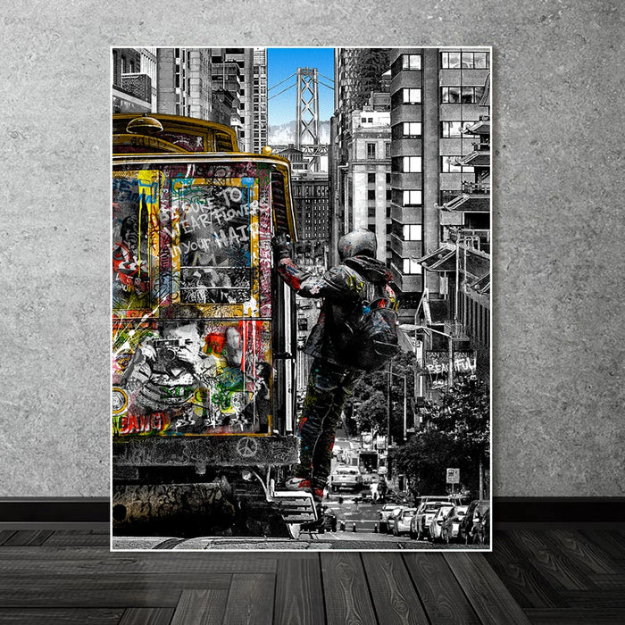 Modern Graffiti Art Canvas Paintings on the Wall Art Posters and Prints Street Art Wall Pictures Home Decoration Cuadros Decor