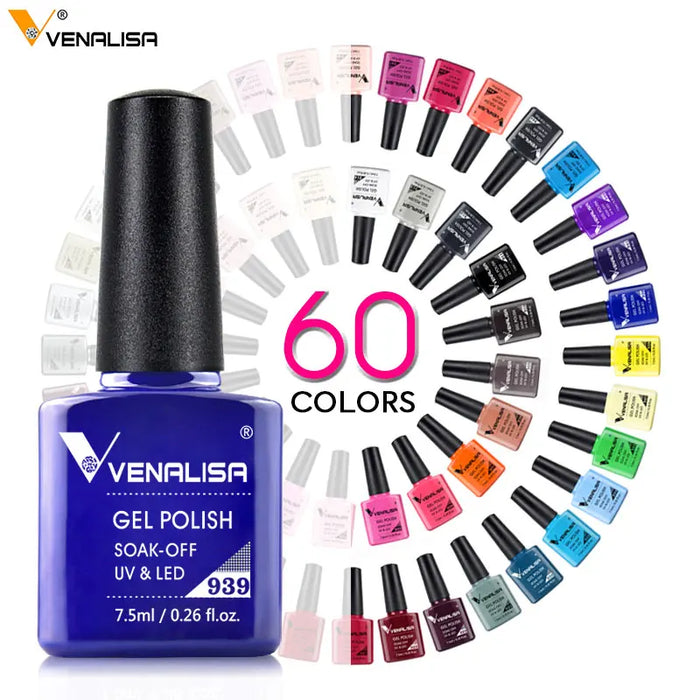 Venalisa Nail Polish Varnish Gel 7.5ml 60 Colors Nail Art Design Private Label Glitter Nails Matt Nail Polish Gel Polish Lacquer