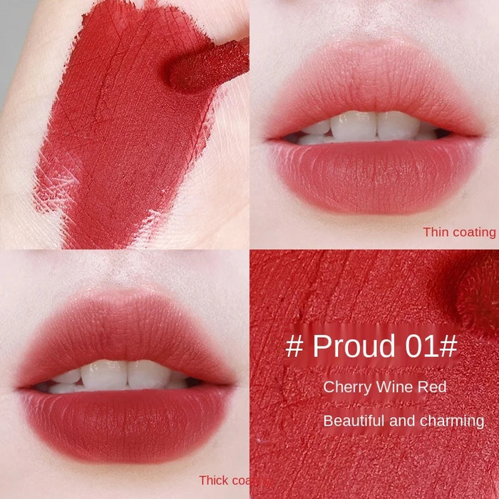 zq Stick Mouth Red Lip Mud Lasting Moisturizing and Nourishing Waterproof Discoloration Resistant Student Lipstick Female