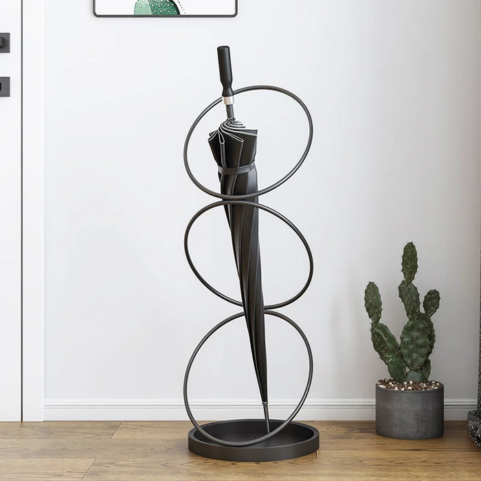 zq Nordic Wrought Iron Umbrella Stand Hotel Entrance Umbrella Bucket Umbrella Stand Household Umbrella Stand