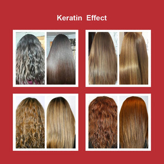 12% Brazilian Keratin Hair Treatment Professional Straightening & Smoothing Curly Hair Shampoo Conditioner Hair Care Product Set