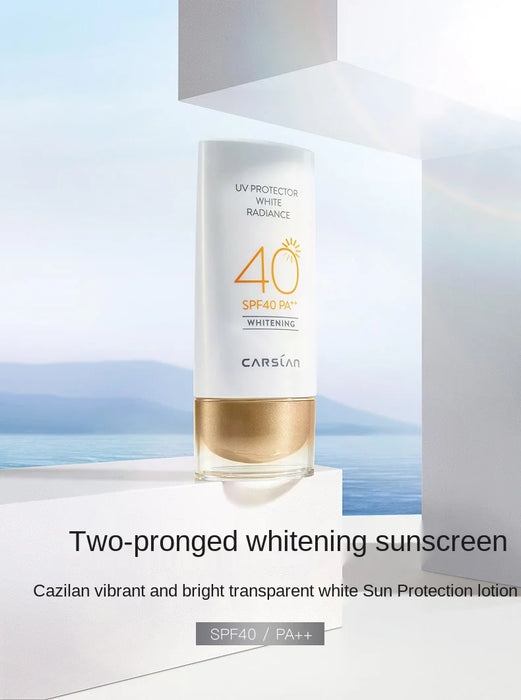 TTNewCARSLAN Vibrant and Bright Transparent White Isolation Sunscreen Whitening Female Summer Water FeelingRefreshing Not Greasy