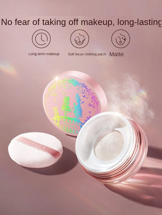 zq Oil Control Makeup Not Cakey Makeup and Skin Grinding Long Lasting Smear-Proof Makeup Face Powder