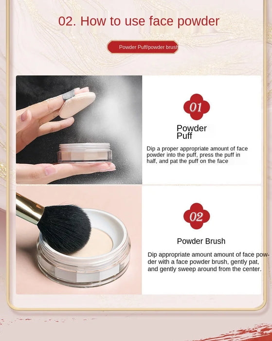 zq Face Powder Finishing Powder Powder Oil Control No Powder Smear-Proof Makeup Waterproof Concealer