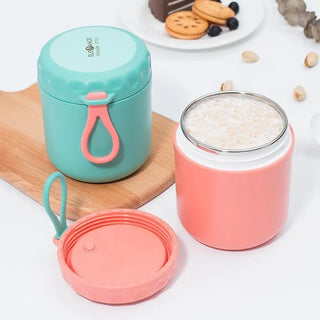 Portable Thermos Lunch Box 304 Stainless Steel Container Food Insulation Soup Cup Children Thermos Sealed Leak-proof Lunch Box