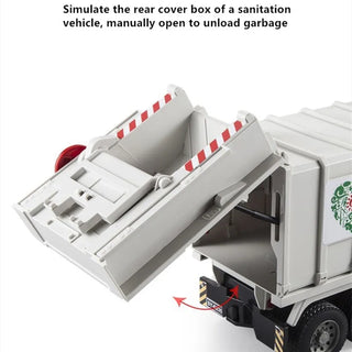 Large Loading Garbage Transfer Car Electric Trash Traffic Sanitation Truck Can Lifted With 3 Rubbish Bin Garbage Sorting Trucks