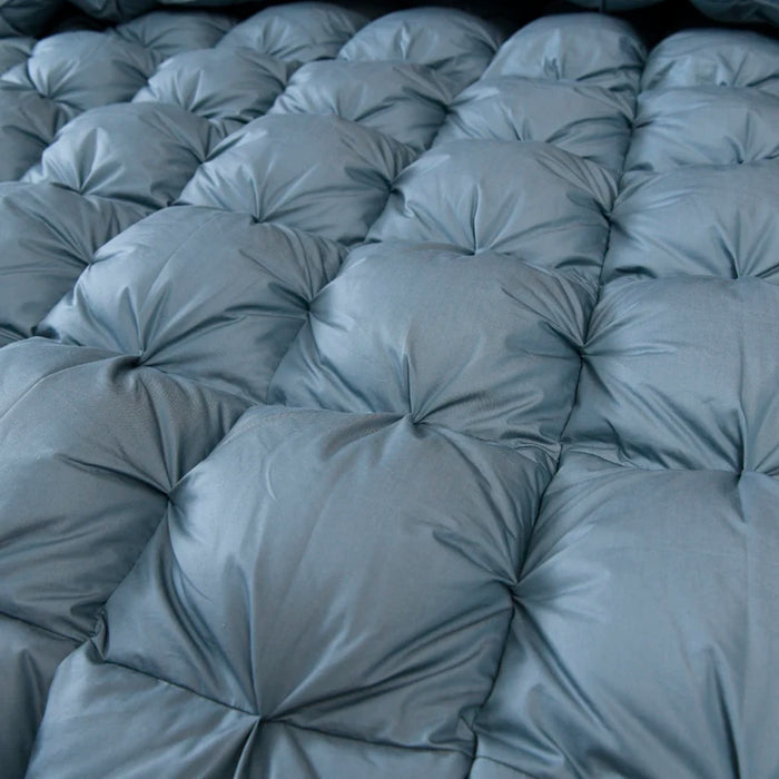 Luxury 1000TC White Goose Down Comforter Duvet Insert US Queen King Super size 104X91"100% Cotton Cover Reversible Blanket