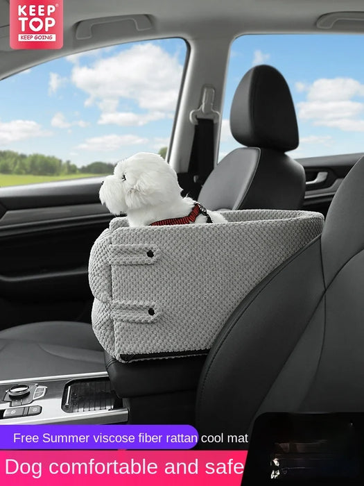 TT Car Central Control Car Kennel Armrest Box Middle Pet Bed Safety Seat Removable and Washable