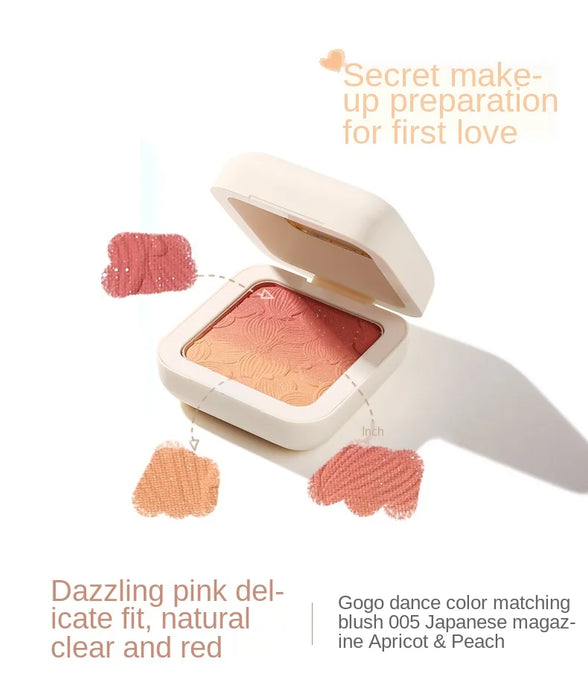 zq Soft and Adorable Combination of Three Gradient Blush Nude Makeup Natural Repair Sun Red Complexion Improvement