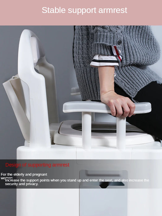 TT Portable Toilet for Pregnant Women and the Elderly Indoor Portable Seat for Patients and the Elderly