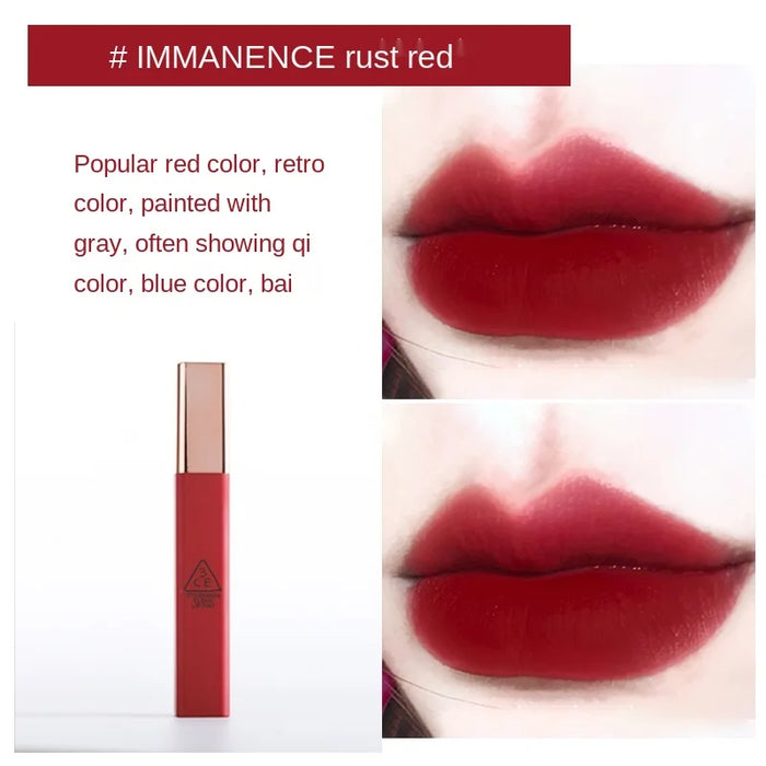 TT Lip Lacquer Lipstick Cloud Velvet Matte Rust Red Tomato Red Niche Brand New Water Mist