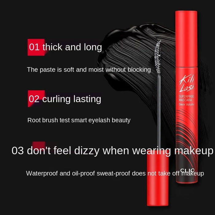 zq Mascara Female Waterproof Long Curling Thick Not Smudge Smear-Proof Makeup