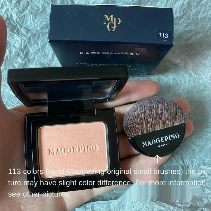 TT Maogeping Light Feeling Bright Blush 115/113/114 Baby Powder Light Orange Delicate Complexion Improvement Counter Genuine