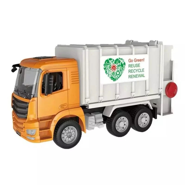 Large Loading Garbage Transfer Car Electric Trash Traffic Sanitation Truck Can Lifted With 3 Rubbish Bin Garbage Sorting Trucks