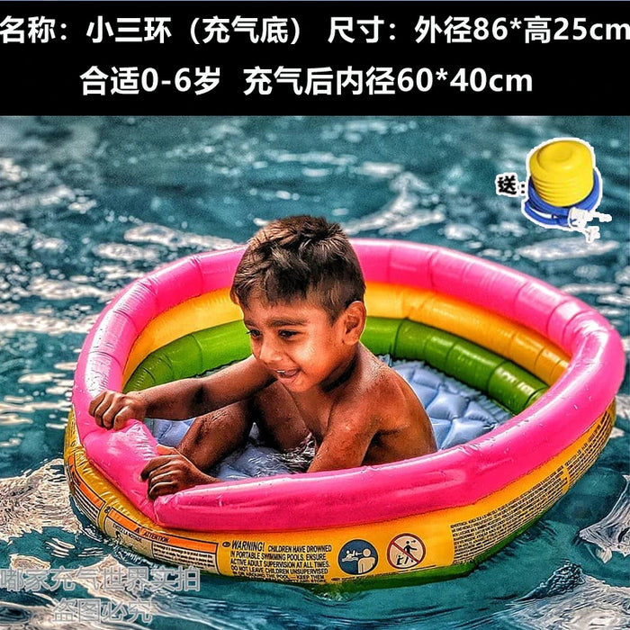 TT Infant Water Floating Bed Children's Swimming Ring Boat Float Air Cushion Inflatable Swimming Pool