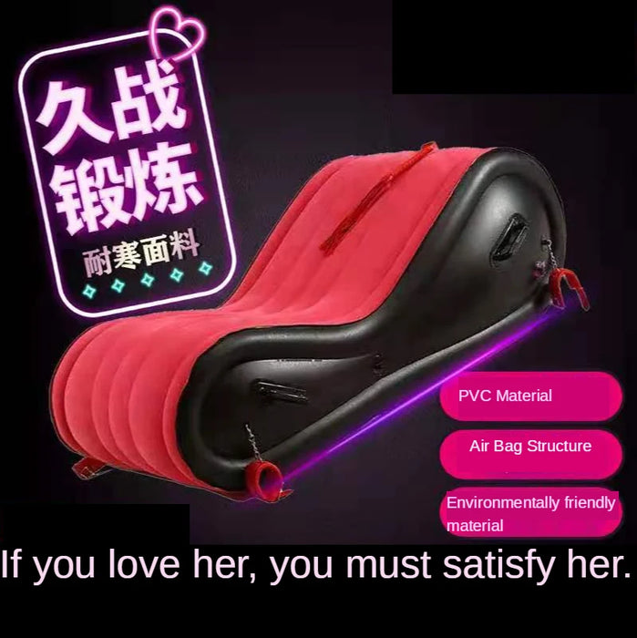 GY Multi-Functional European-Style Sexy Furniture Couple Love Chair Room Flirting Inflatable Sofa Bed