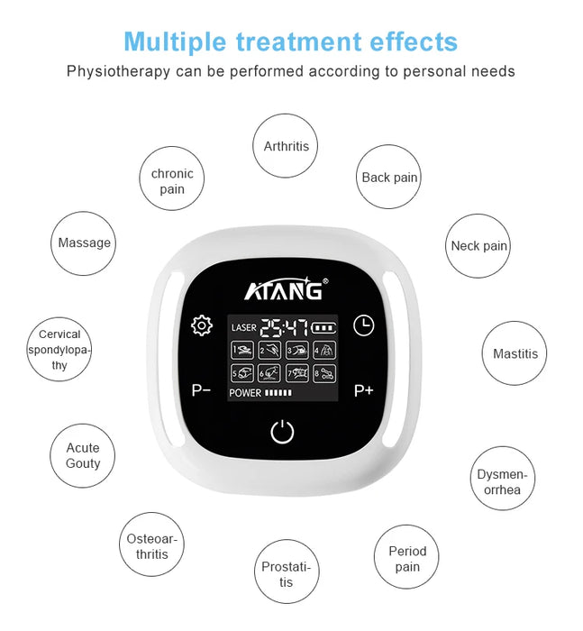 Cold Laser Therapy Device for Pain Relief lllt for Human and Animals Physiotherapy TENS 8 Model  Massager