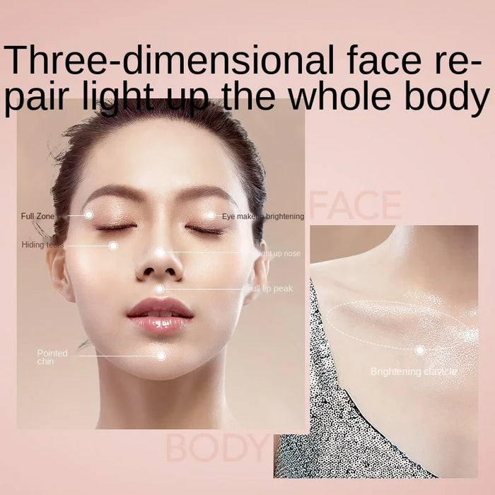 TT CARSLAN Dunhuang Joint Name Linglu Relief Highlight Powder Repair Makeup Palette Face Three-Dimensional Brightening Female