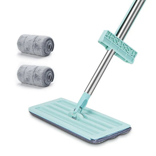 Hands Free Wash Squeeze Mop with 2 Microfiber Pads, 360 Degree  Spin Mop, Easy Self Wringing Cleaning Floor Mop