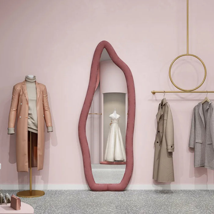 GY Three-Dimensional Large Mirror Full-Length Mirror Clothing Store Full-Length Mirror Floor Irregular Dressing Mirror