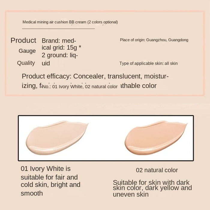 TT bb Cream Porcelain Makeup Flawless Liquid Foundation Makeup Primer Student Concealer CC Cream Authentic