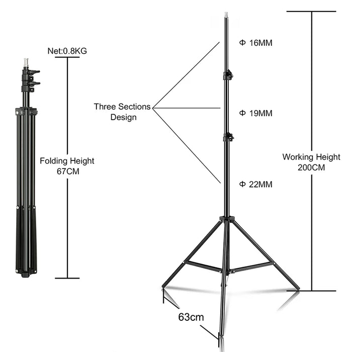 SH Selfie Tripod 1/4 Screw Head Aluminum Tripod For Phone Stand Mount Digital Camera With Bluetooth-compatible Remote Control