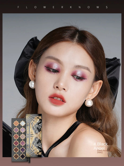 Cy Flower Knows Little Angel Twelve Colors Eye Shadow Plate Shimmer Matte Easy to Smudges Free Shipping