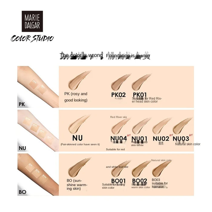 TT Color Studio Natural Color Makeup Foundation Long-Lasting Concealer Not Easy to Makeup