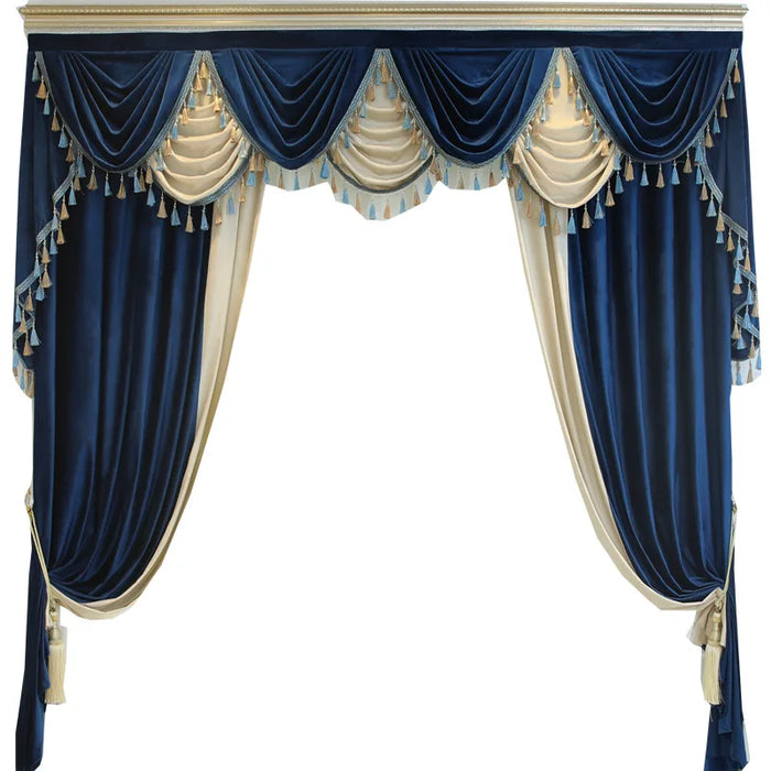 Nordic Style Velvet Curtains American-style for Living Room BedRoom Luxury Flannel Curtain Velvet Curtains Tulle Valance Custom