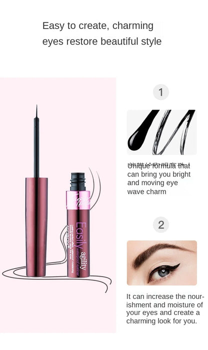 zq Waterproof Smooth Liquid Eyeliner Soft Bristle NIB Not Dizzy Makeup Fine Warm Water Makeup Student