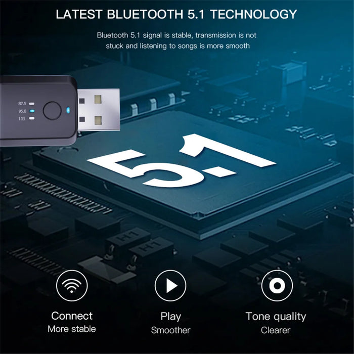 Car Bluetooth 5.1 FM01 Transmitter Receiver Handsfree Call Mini USB Power Car Kit Auto Wireless Audio For Car Fm Radio